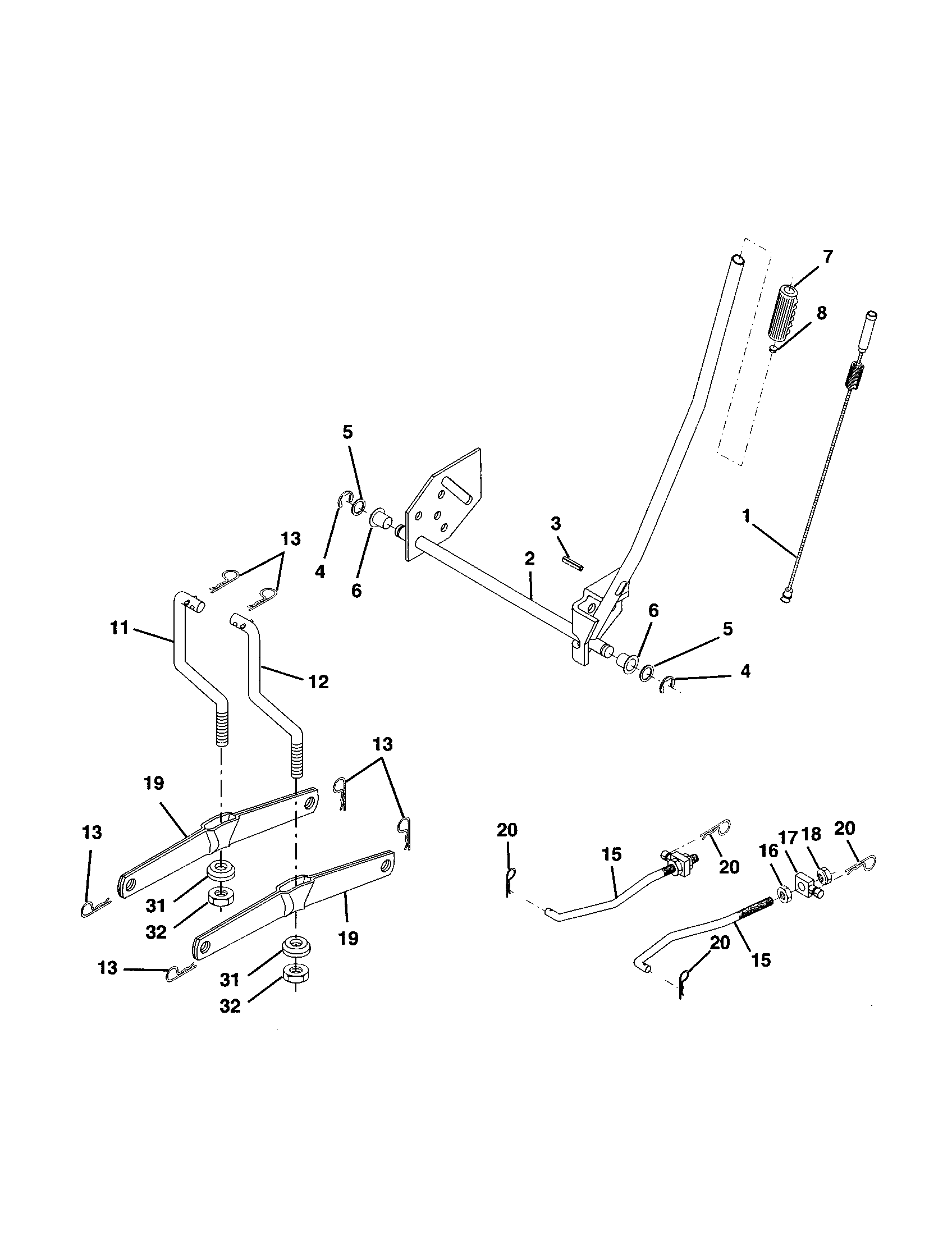 Companion 917257850 mower lift diagram