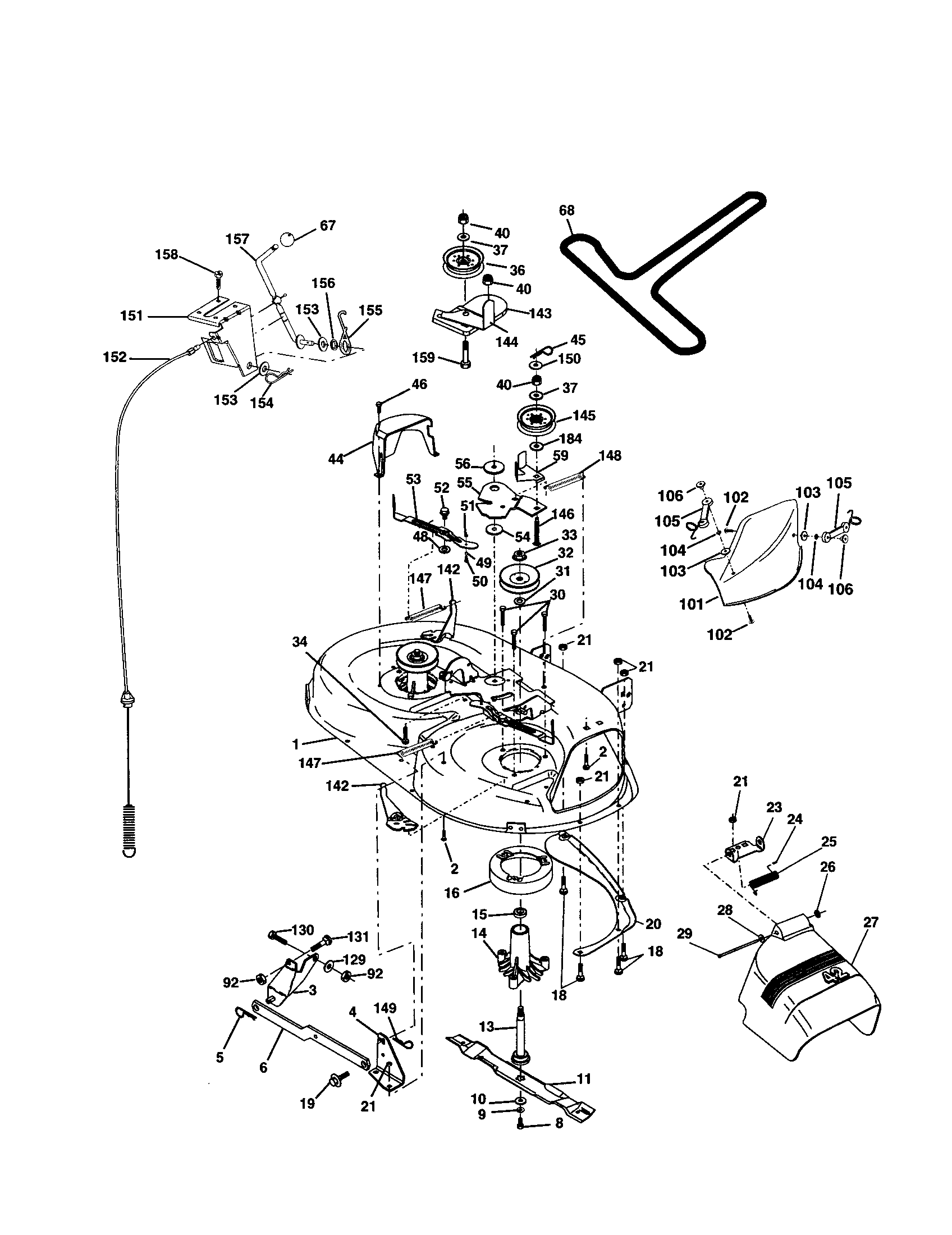 Companion 917257850 mower diagram