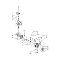 Kenmore 11022052102 brake/clutch/gearcase/motor/pump diagram
