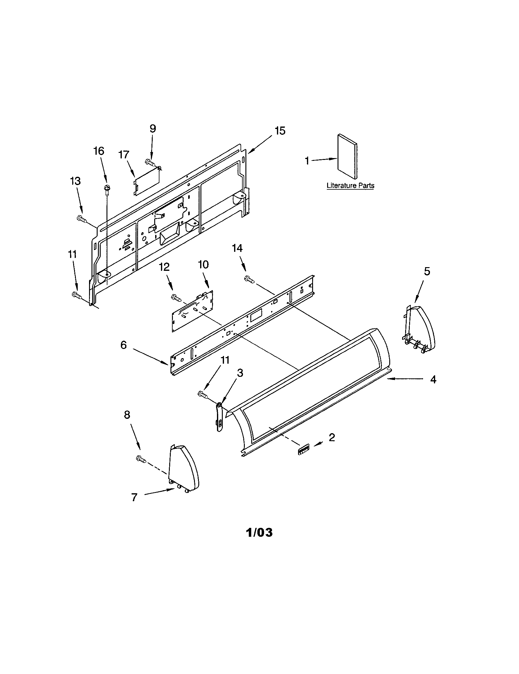 Kenmore Elite 11064086201 console panel diagram