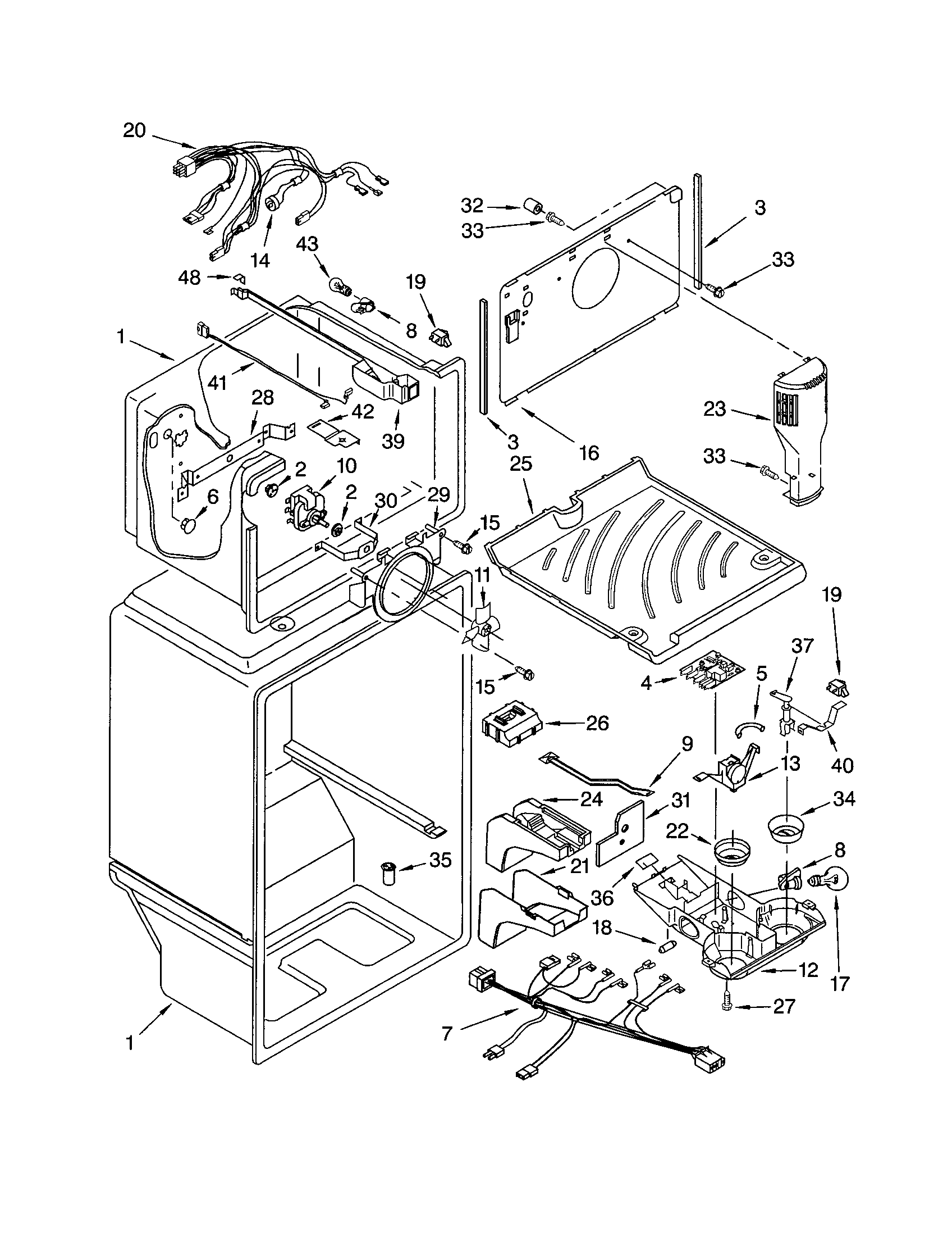 Kenmore 10673192300 liner diagram