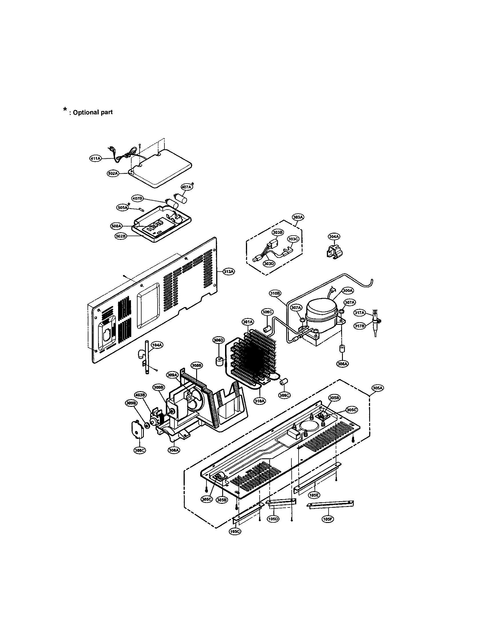 LG LRSPC2051ST machine compartment diagram