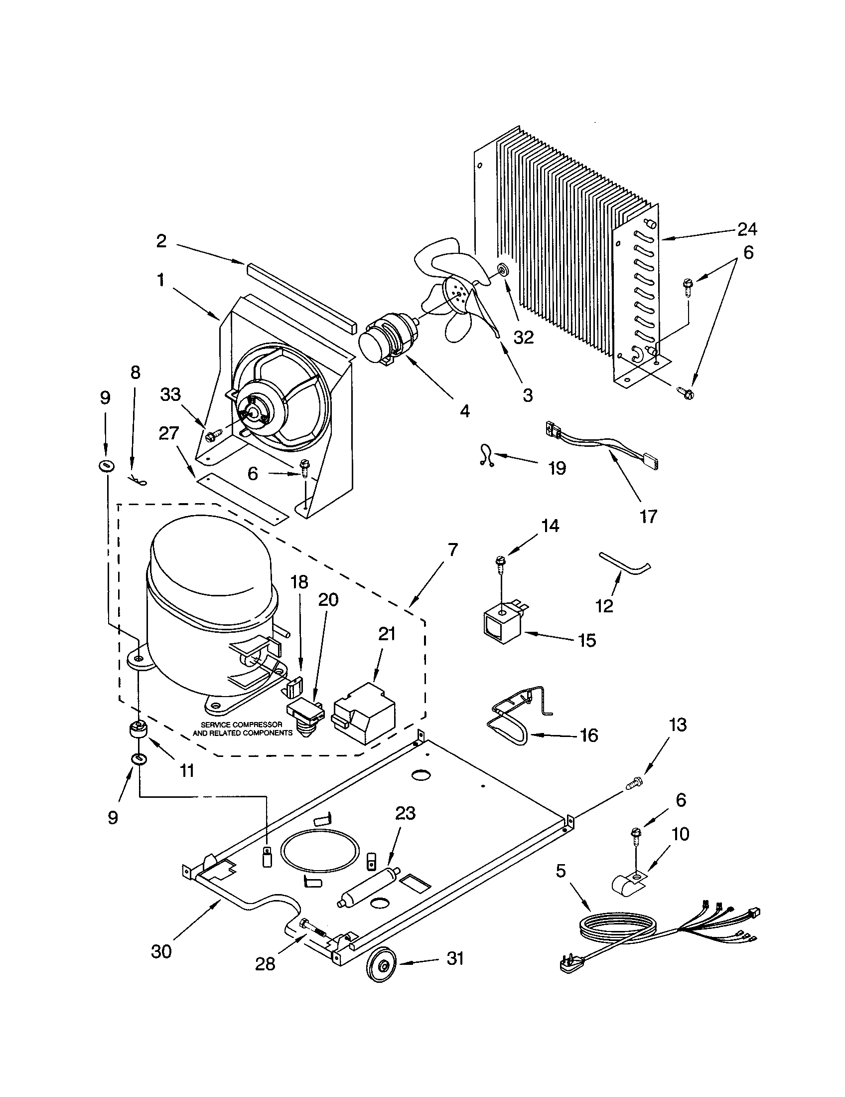 Kenmore 10689489994 unit diagram