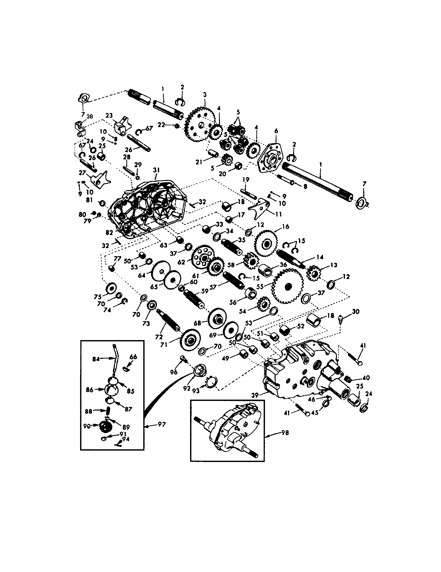 Craftsman 917275970 transaxle diagram