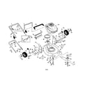 Craftsman 917378480 engine/housing/handle diagram