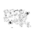 Craftsman 917378481 engine/housing/handle diagram