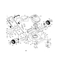 Craftsman 917378401 engine/housing/handle diagram