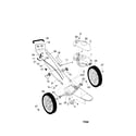 Craftsman 917773754 wheels/handle/engine diagram