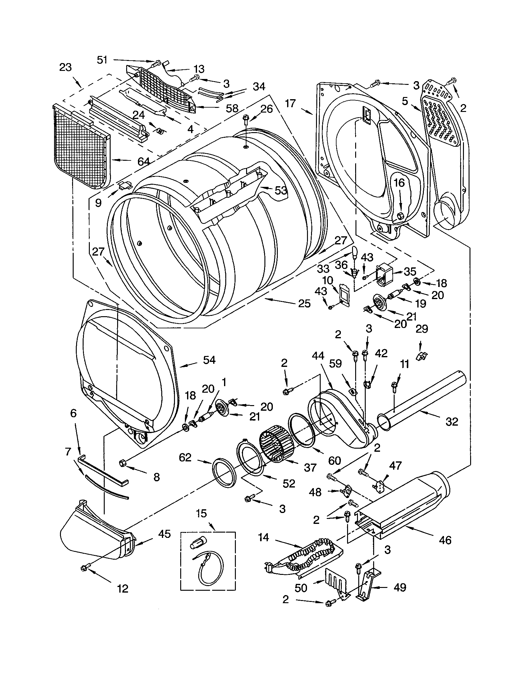 Kenmore 11063912100 bulkhead diagram