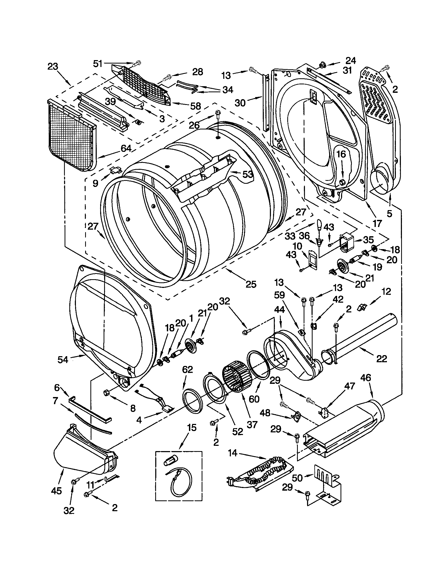 Kenmore 11082822102 bulkhead diagram