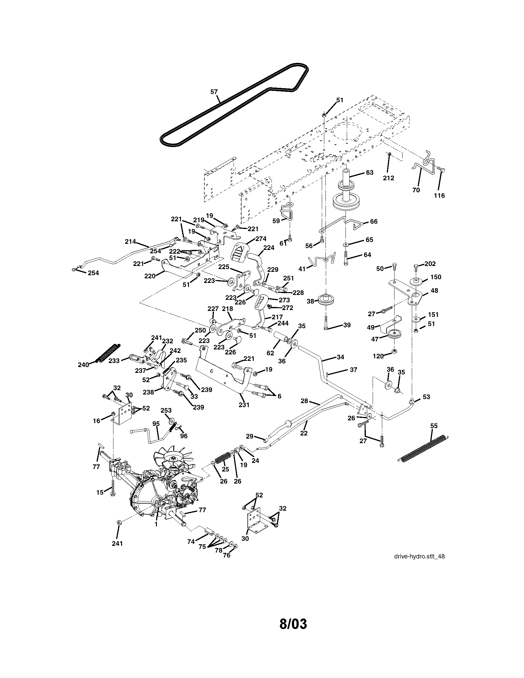 Craftsman 917272860 ground drive diagram