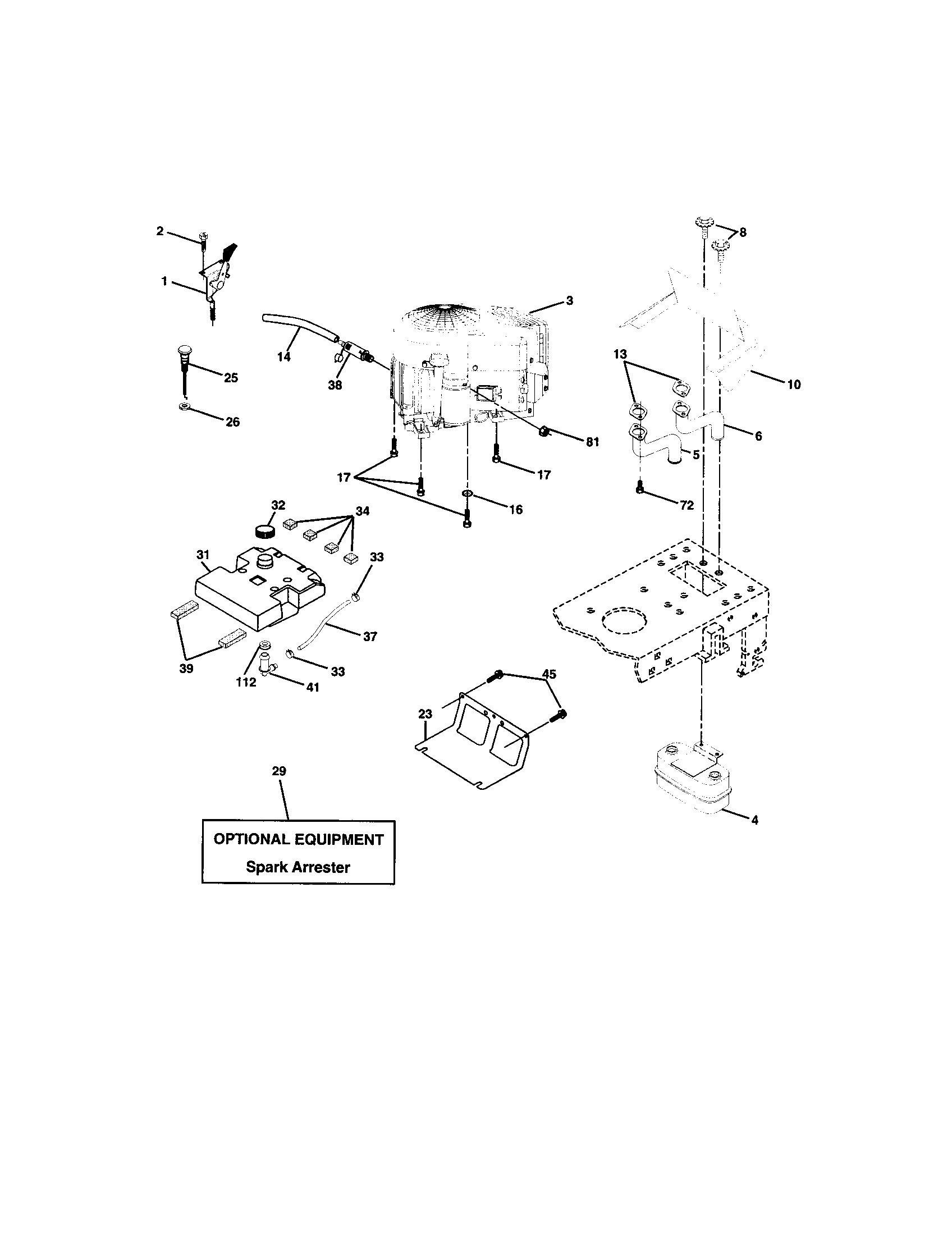 Craftsman 917272860 engine diagram