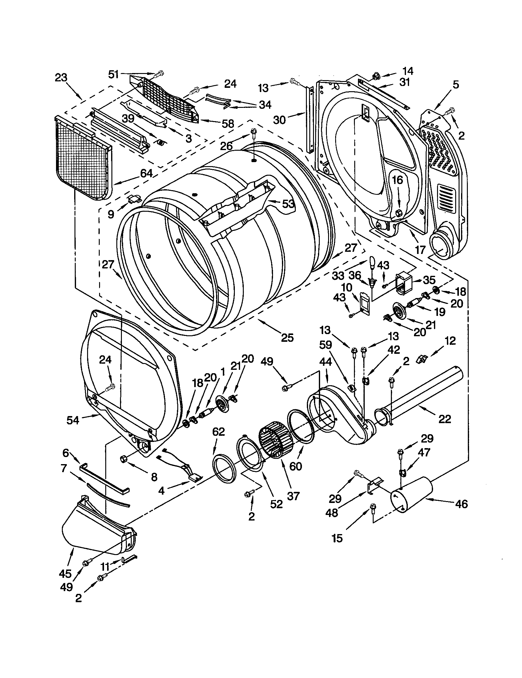 Kenmore 11092826102 bulkhead diagram