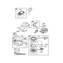 Craftsman 917378400 blower housing/starter-rewind diagram