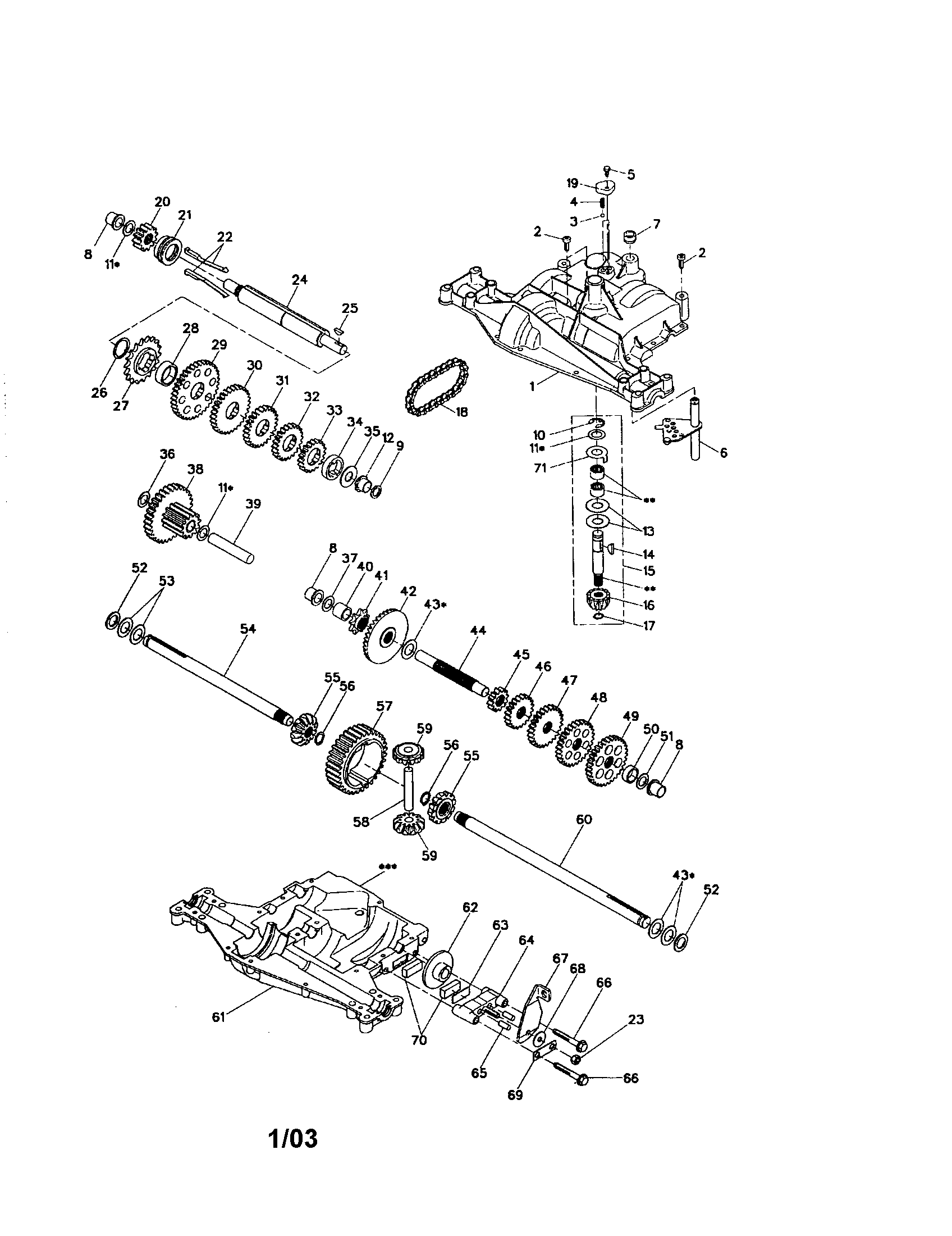 Companion 917257850 dana transaxle diagram