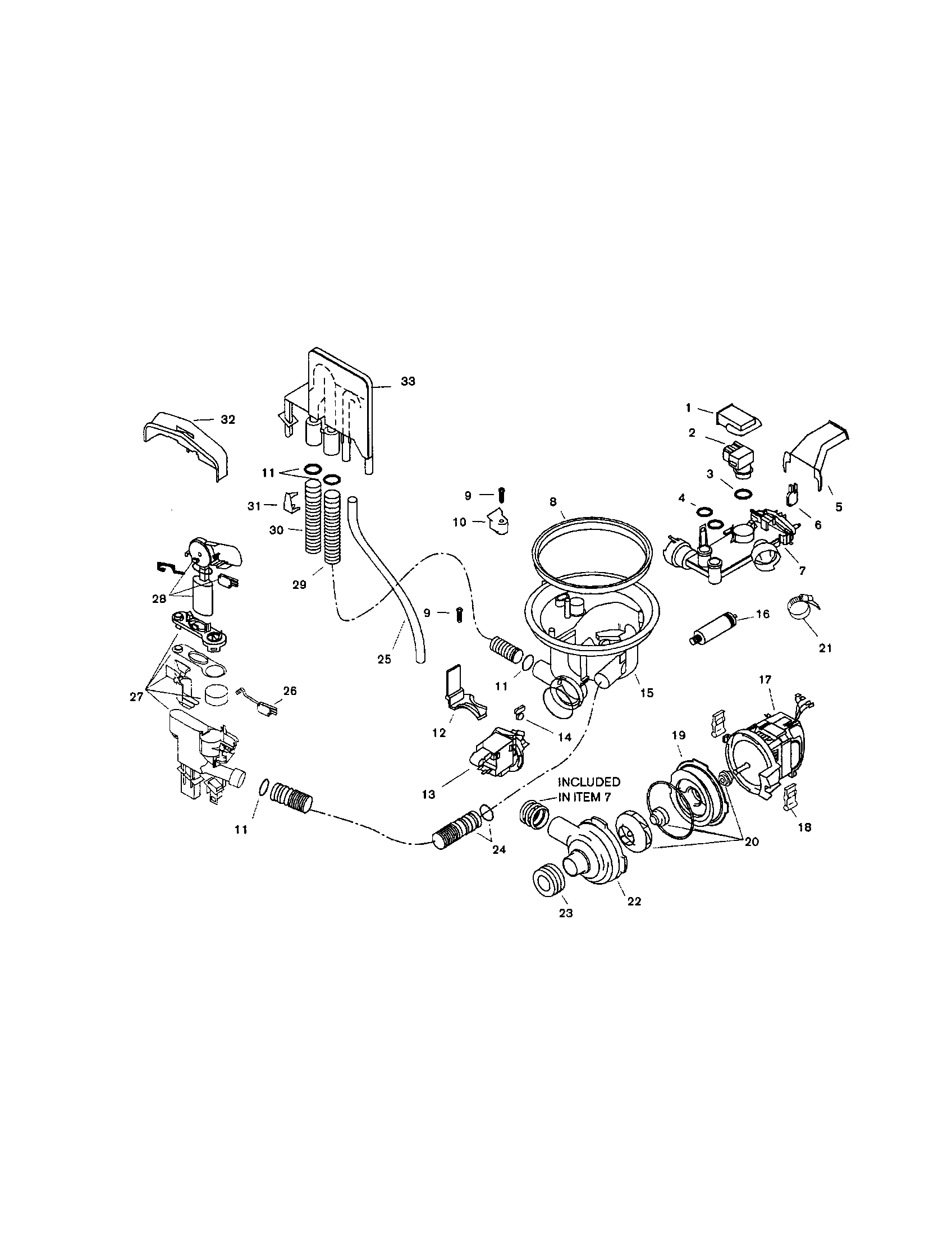 Bosch SHI4306UC/11 (FD 8003) component assemblies diagram