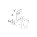 Bosch SHI4302UC/12 door assembly diagram