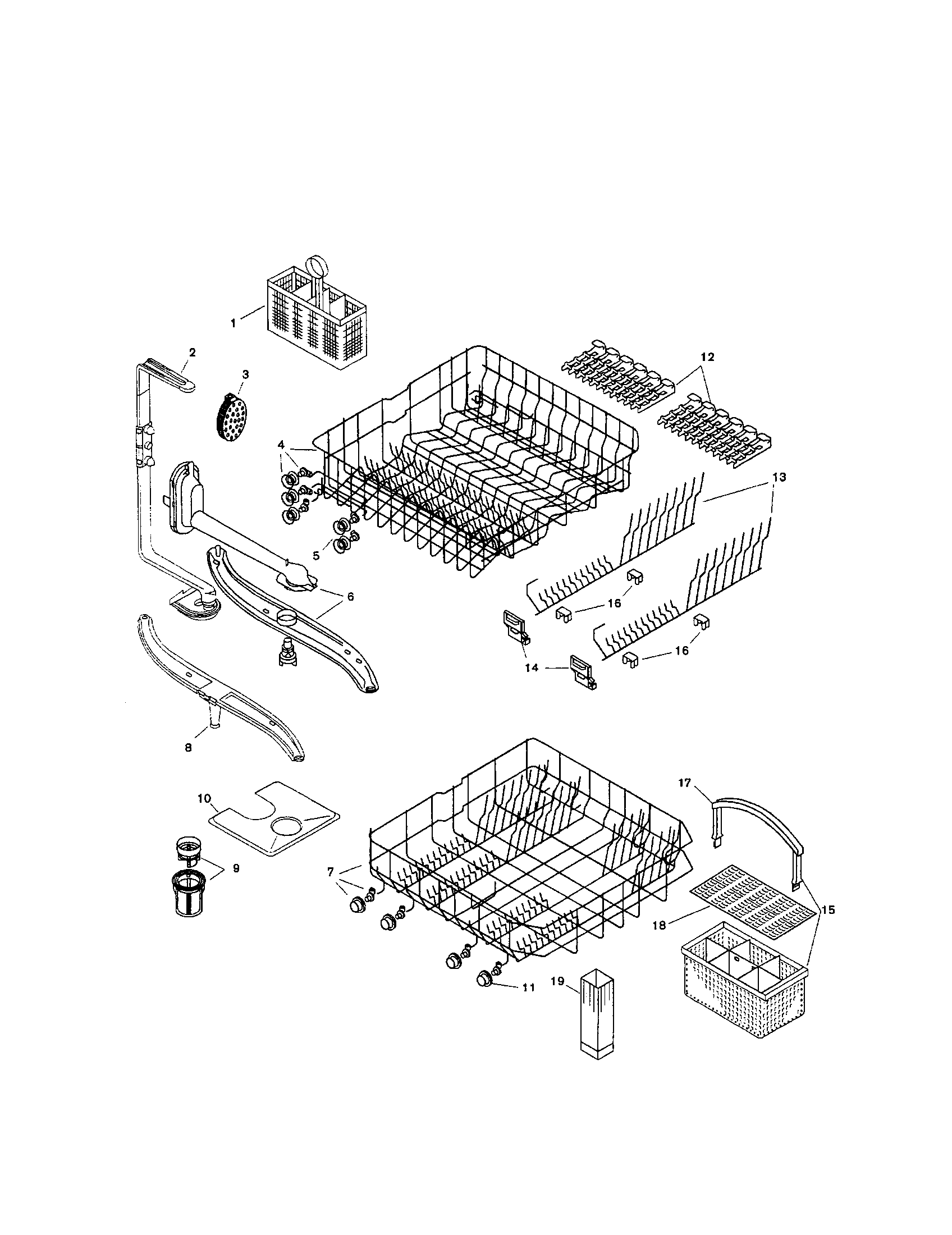 Bosch SHI4302UC/12 racks diagram