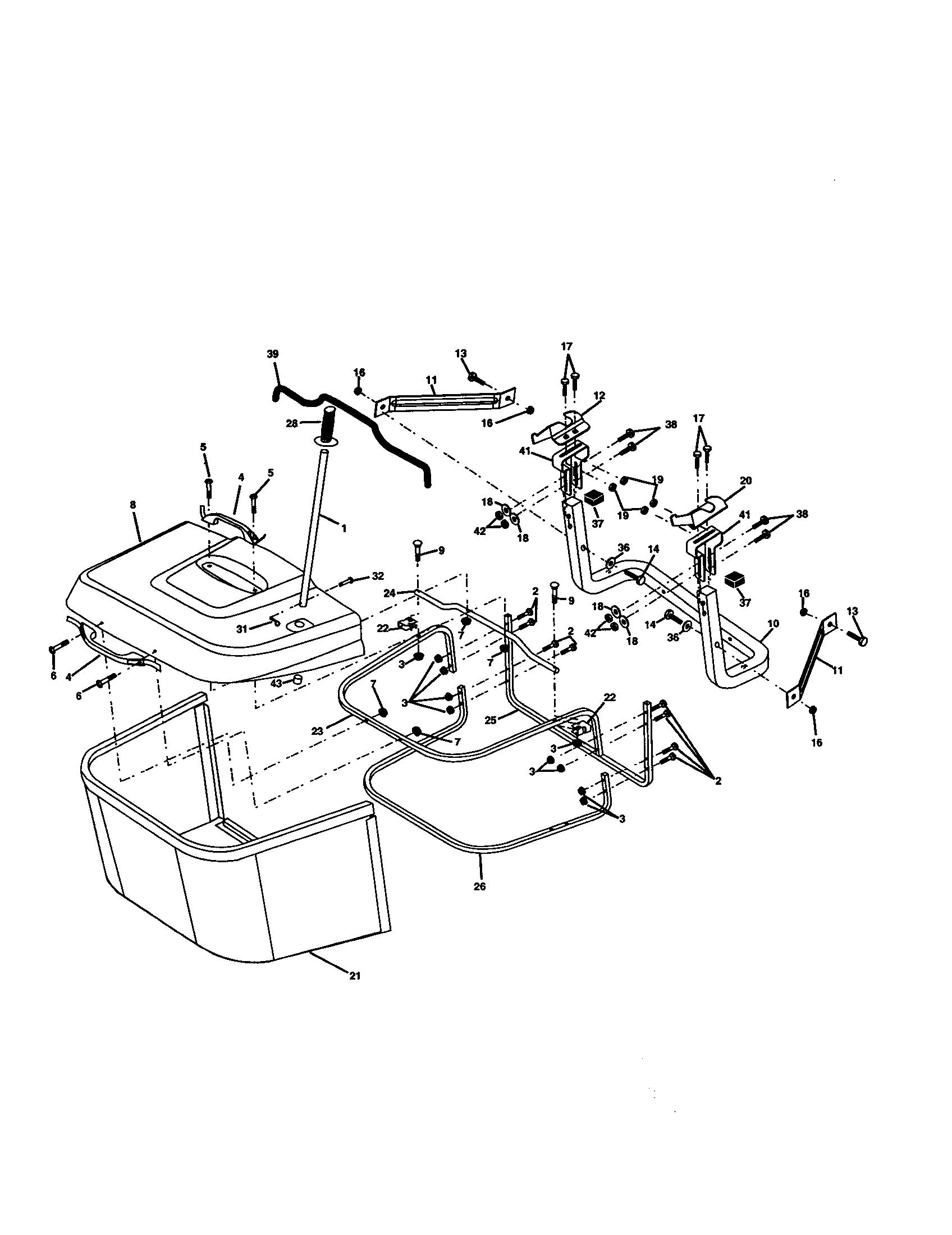 Craftsman 917277111 bagger diagram