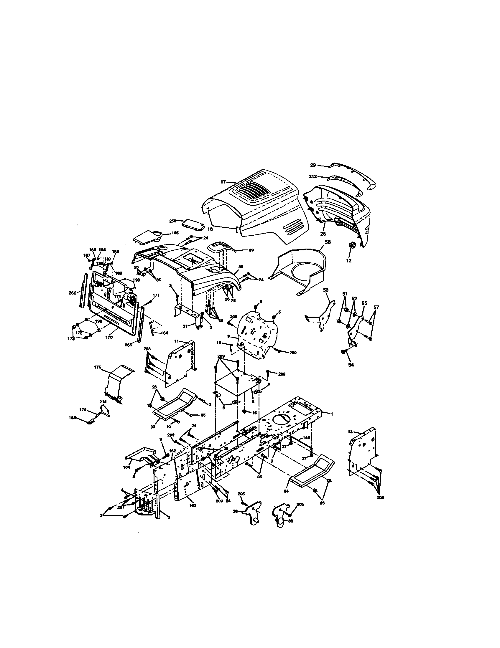 Craftsman 917277101 chassis and enclosures diagram