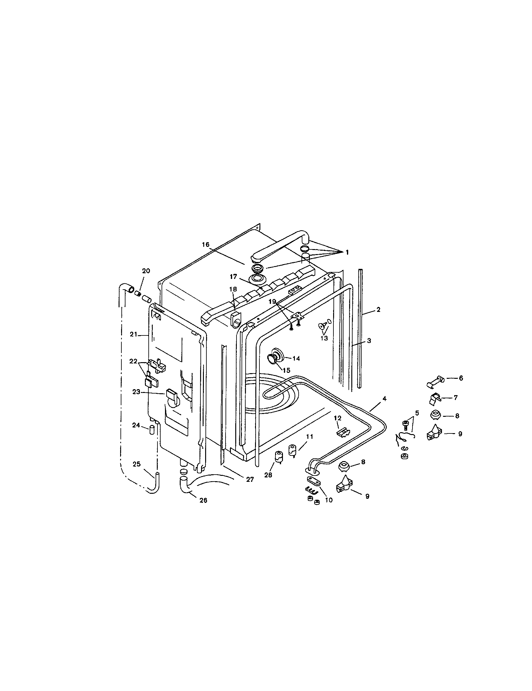 Bosch SMU4052US/09 (FD 7210) inner liner diagram
