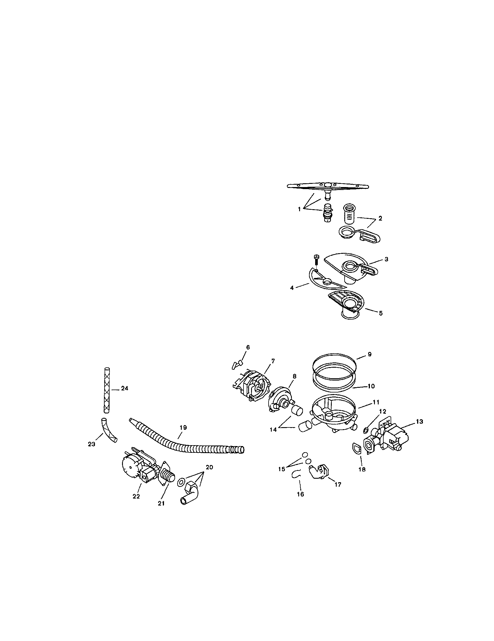 Bosch SMU4052US/09 (FD 7210) component assemblies diagram