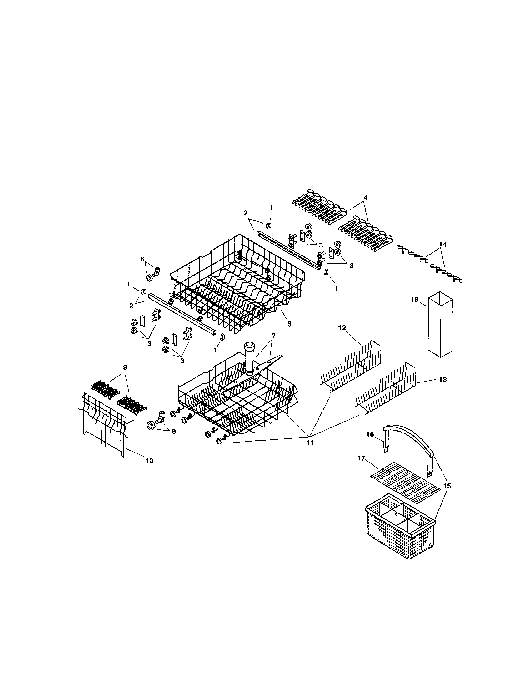 Bosch SMU4052US/09 (FD 7210) racks diagram