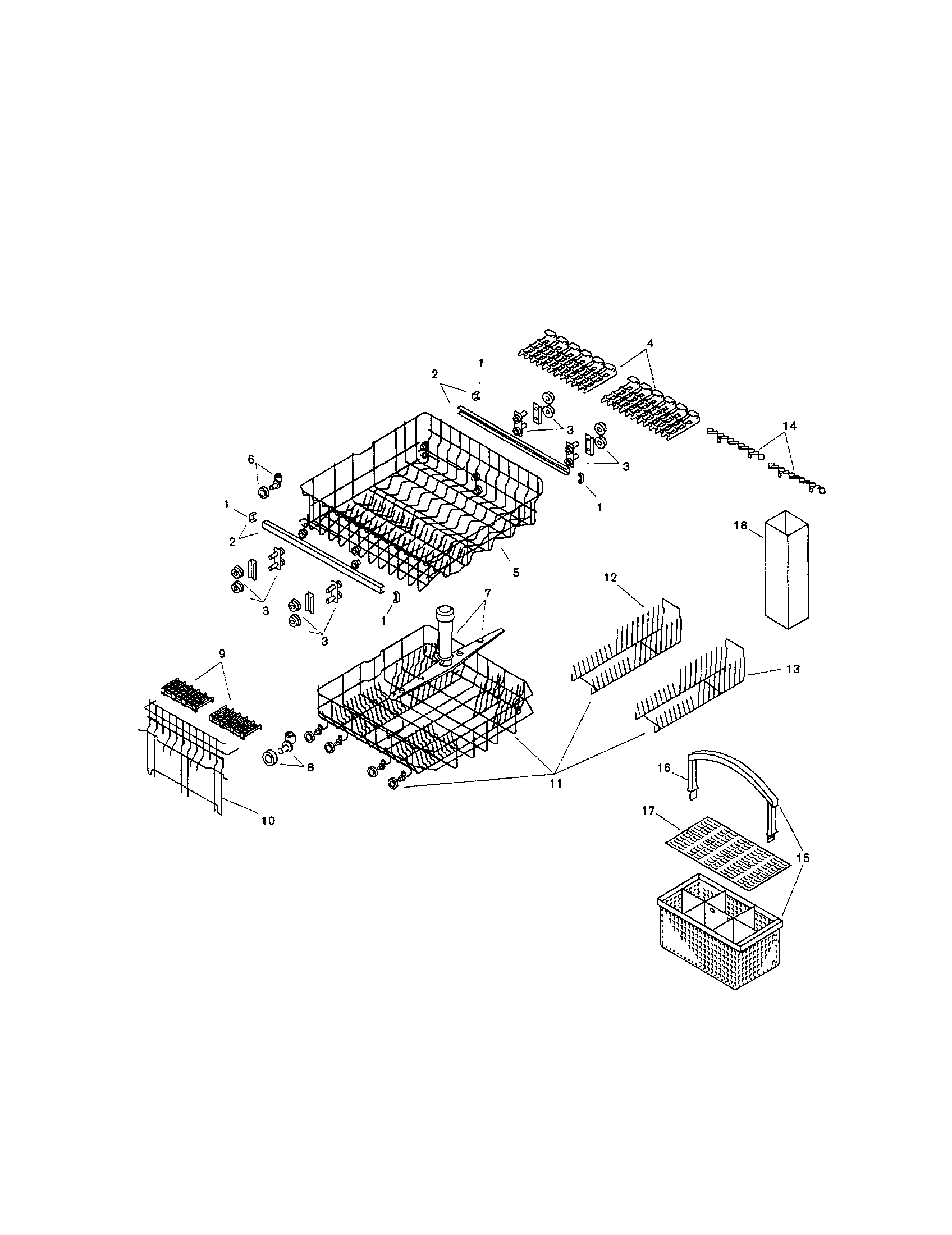 Bosch SMI7056UC/14 (FD 7902) racks diagram