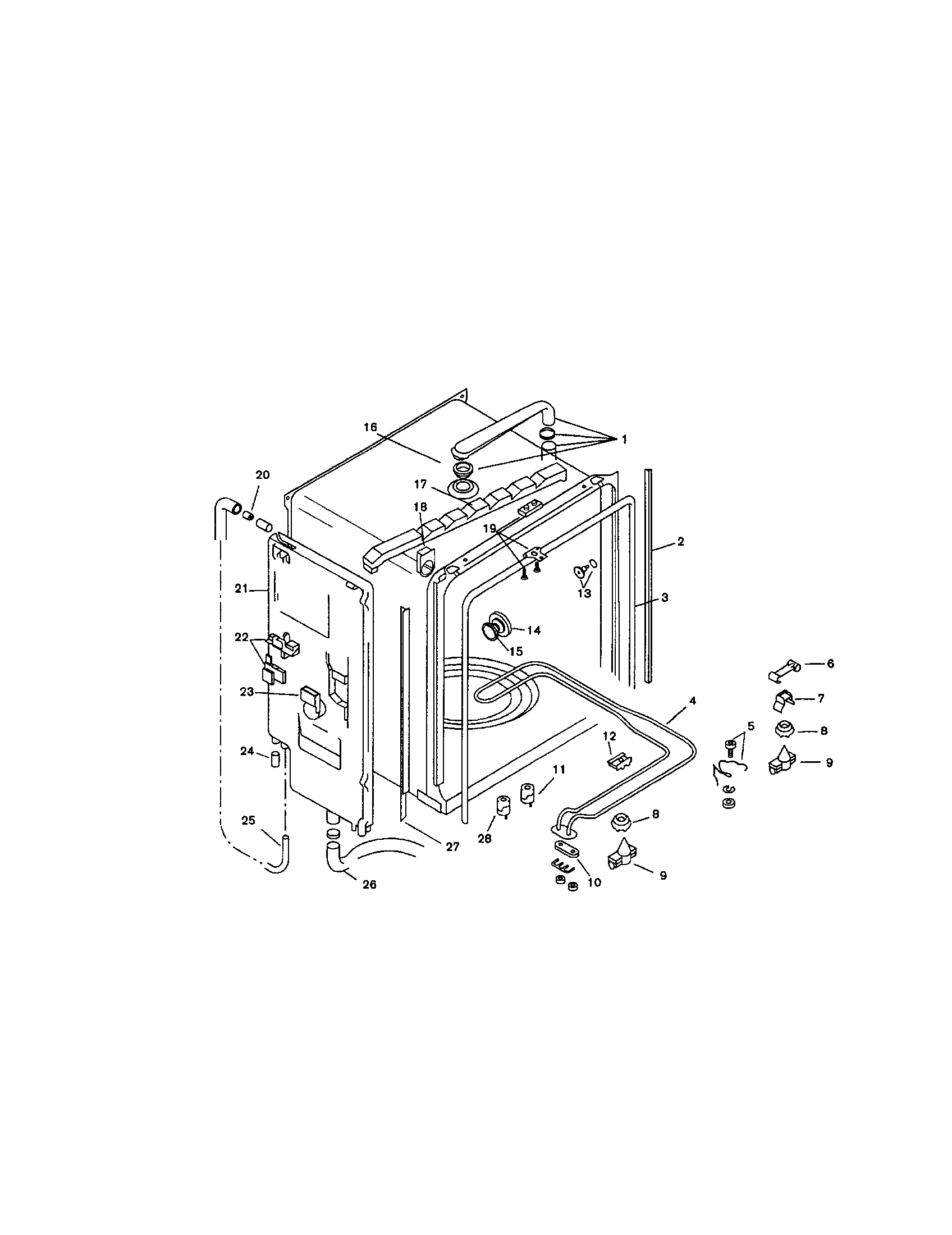 Bosch SMU4056UC/14 (FD7402-7902) inner liner diagram