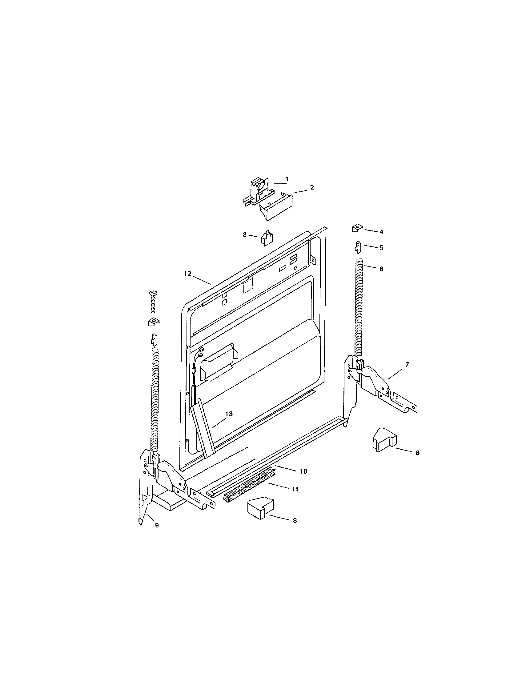 Bosch SMU2042UC/13 (FD7312-7504,7505-7902 inner door diagram