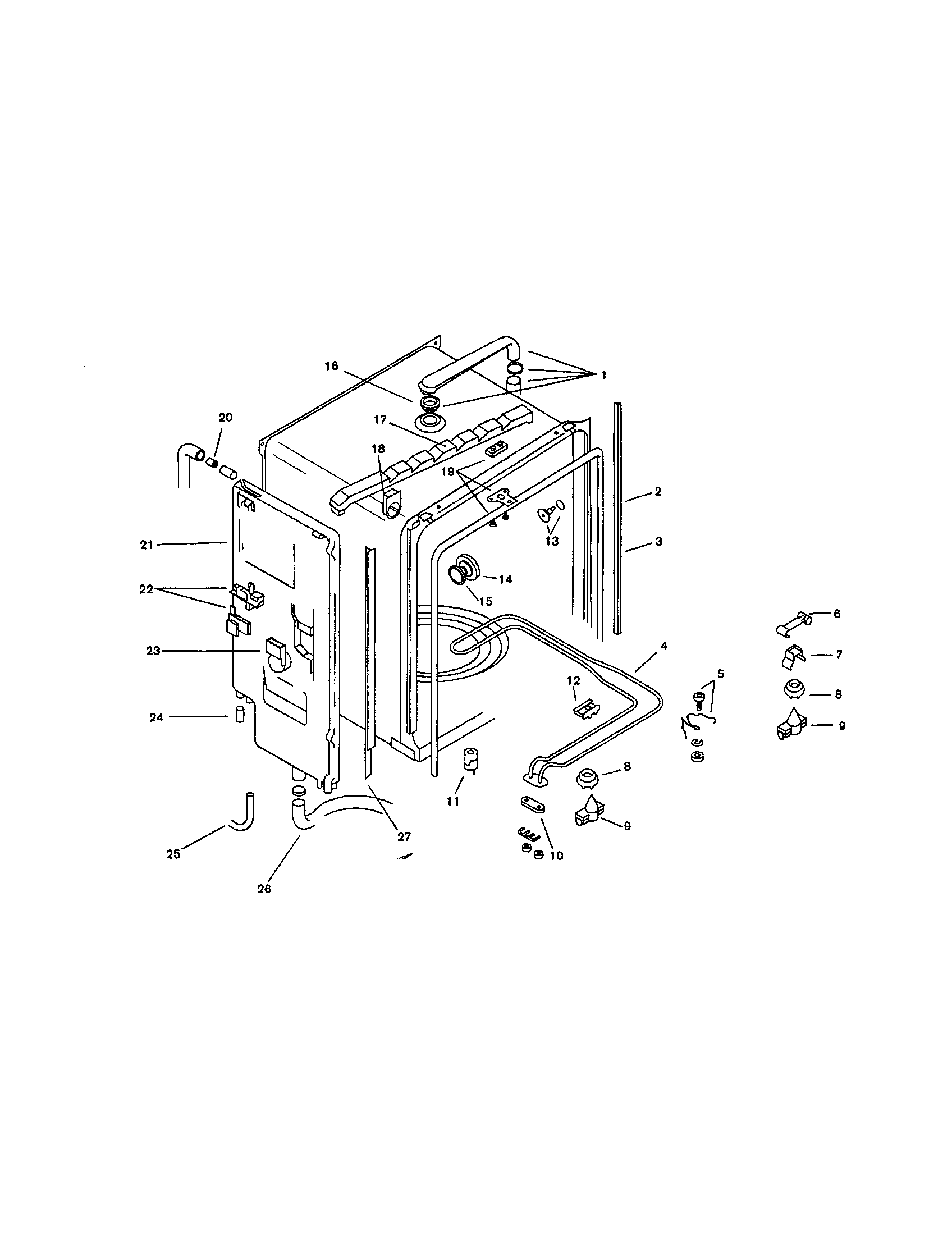 Bosch SMU2042UC/13 (FD7312-7504,7505-7902 inner liner diagram