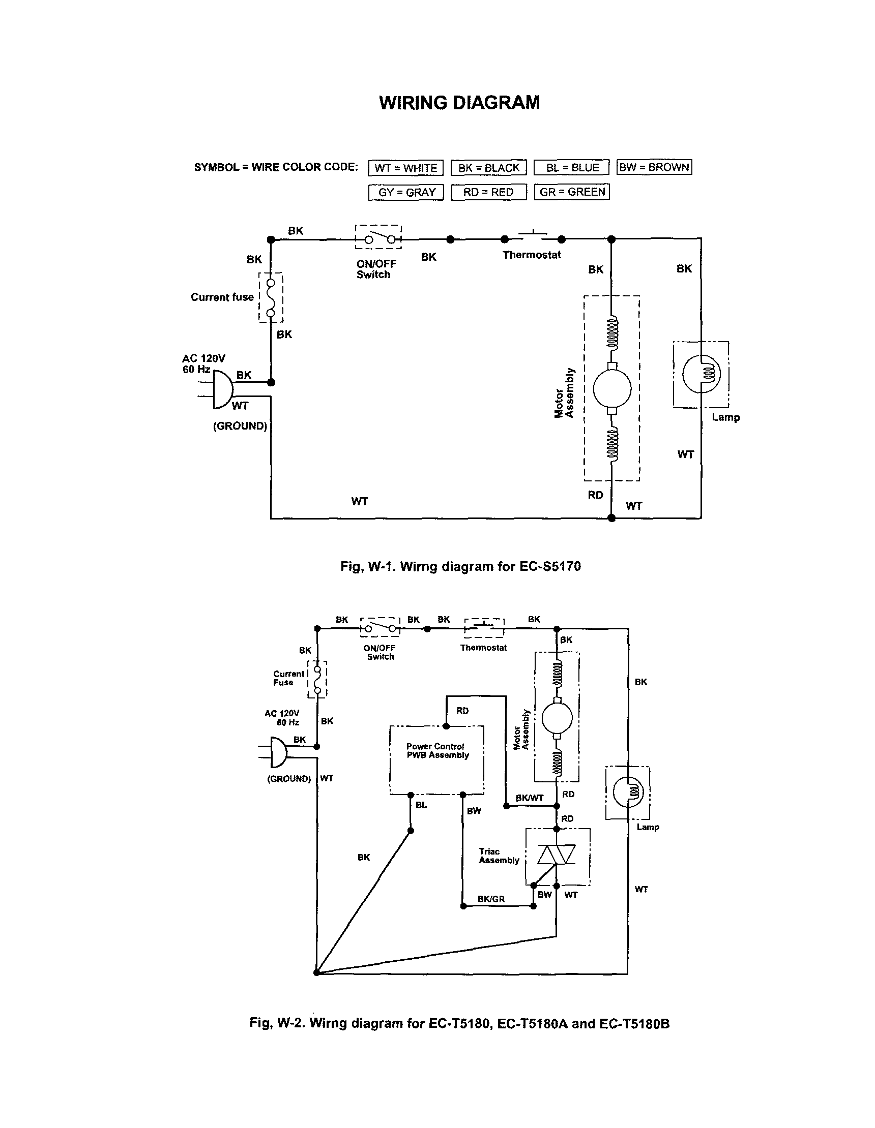 Sharp EC-T5180B wiring diagram diagram