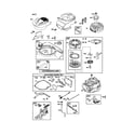 Craftsman 917388061 blower-housing/starter-rewind diagram