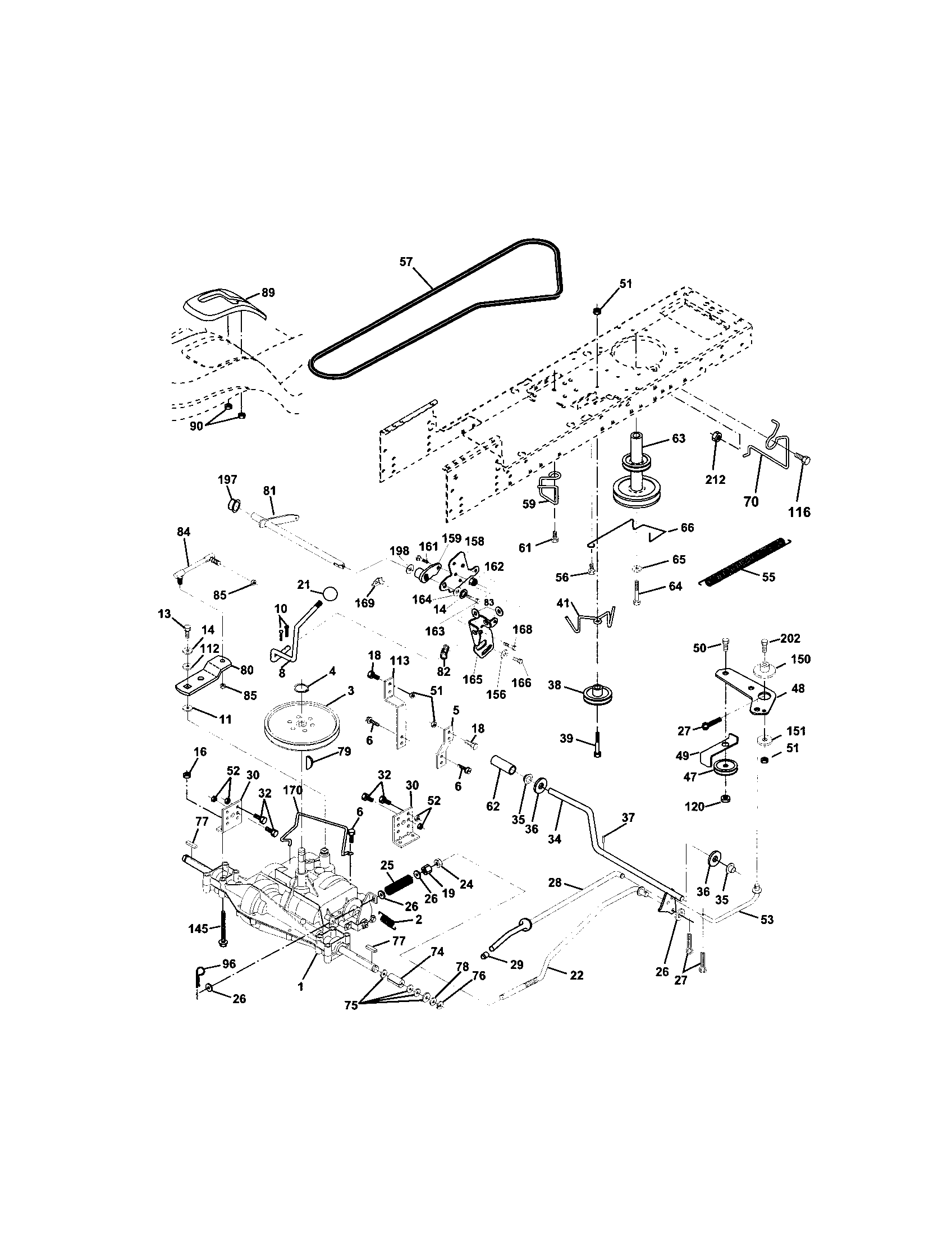 Craftsman 917273470 ground drive diagram