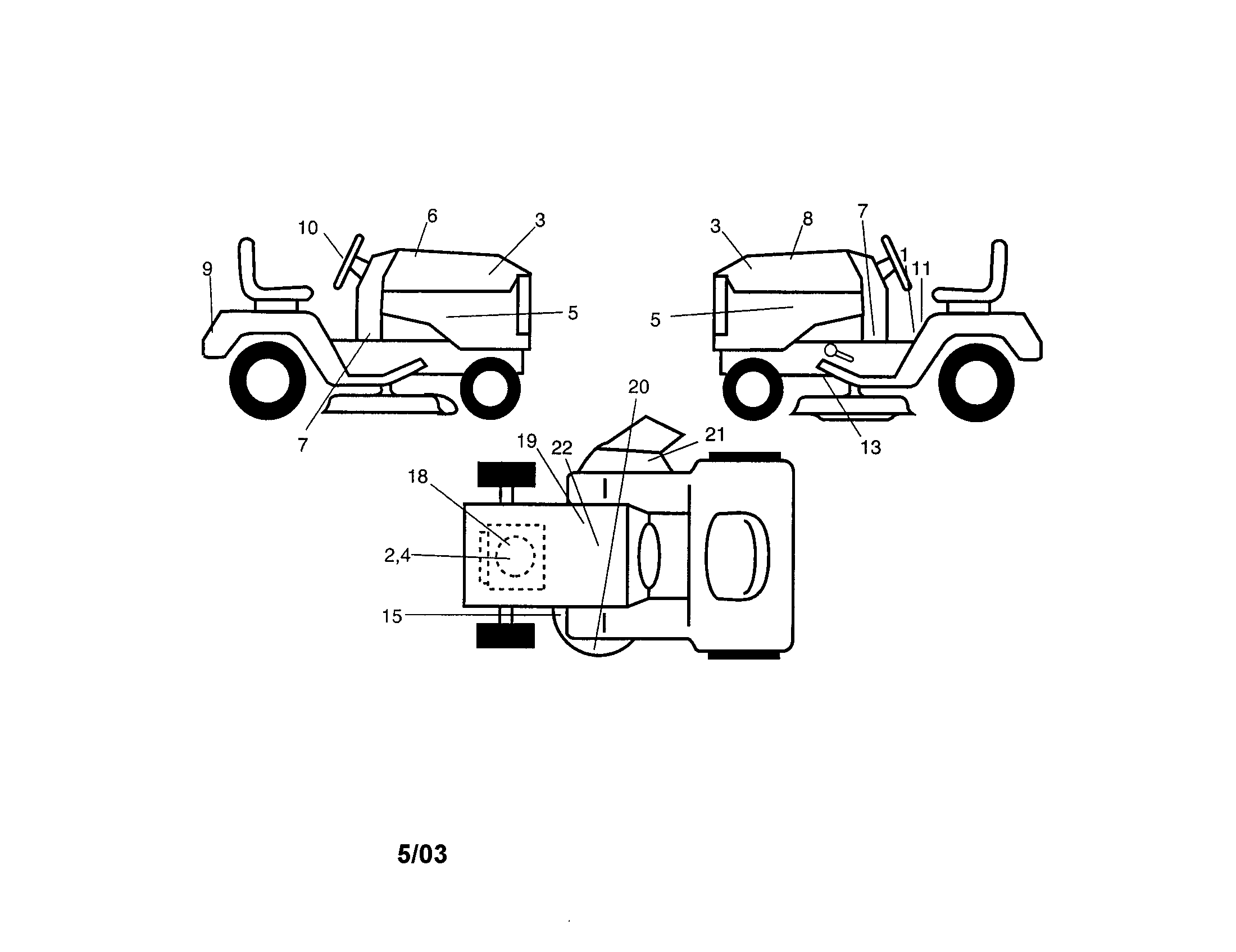 Craftsman 917273470 decals diagram