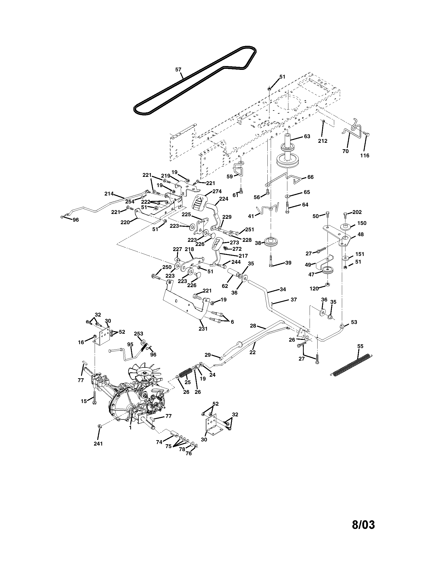 Craftsman 917273460 ground drive diagram