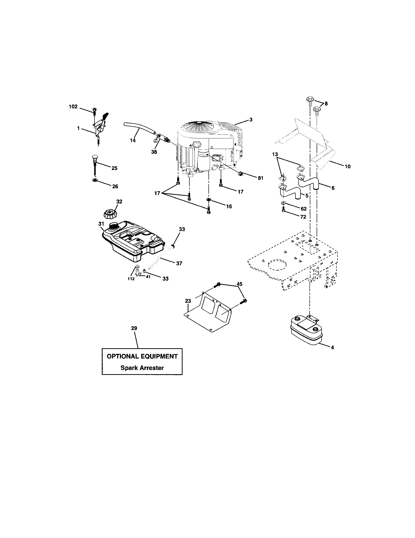 Craftsman 917273460 engine diagram