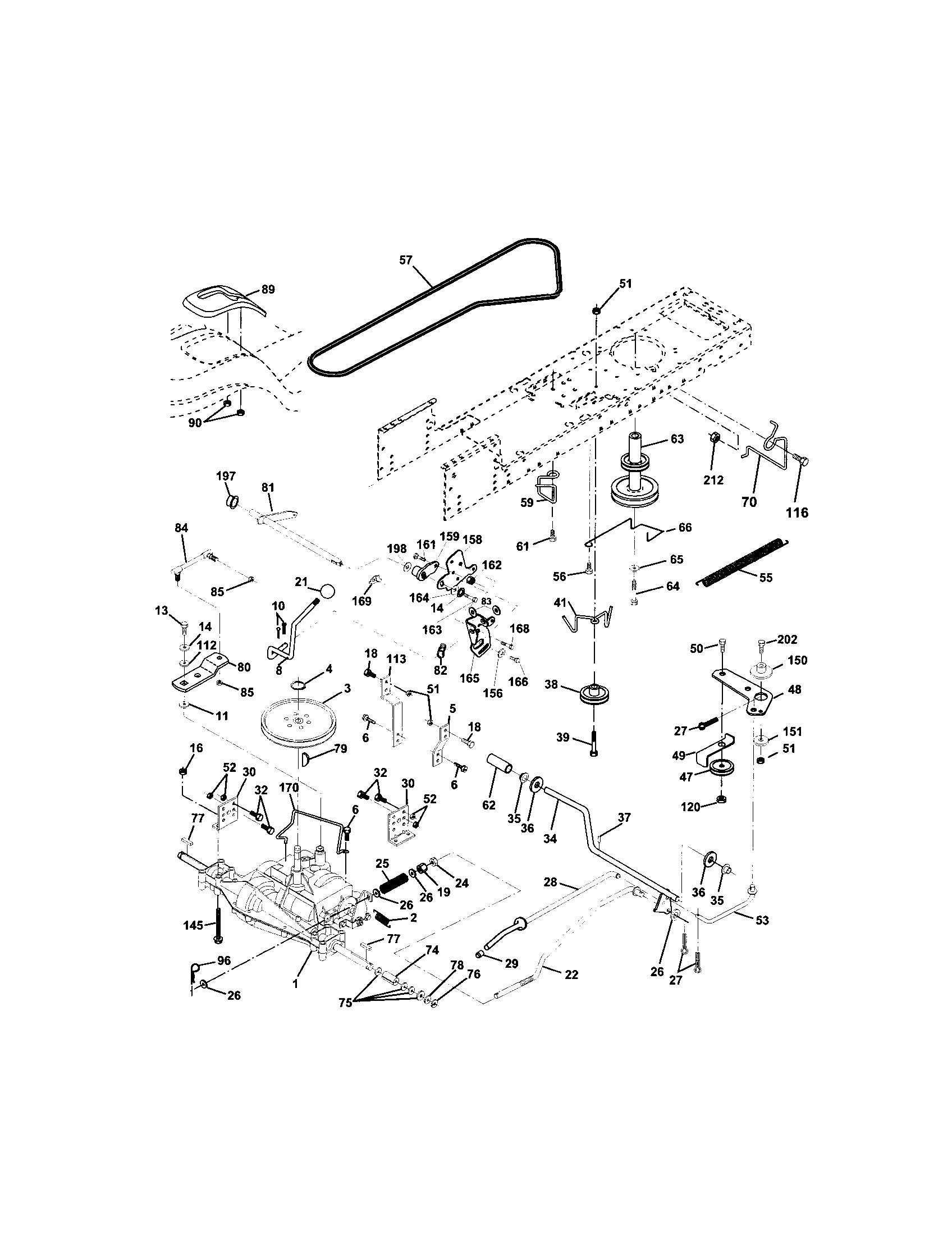 Craftsman 917273450 ground drive diagram