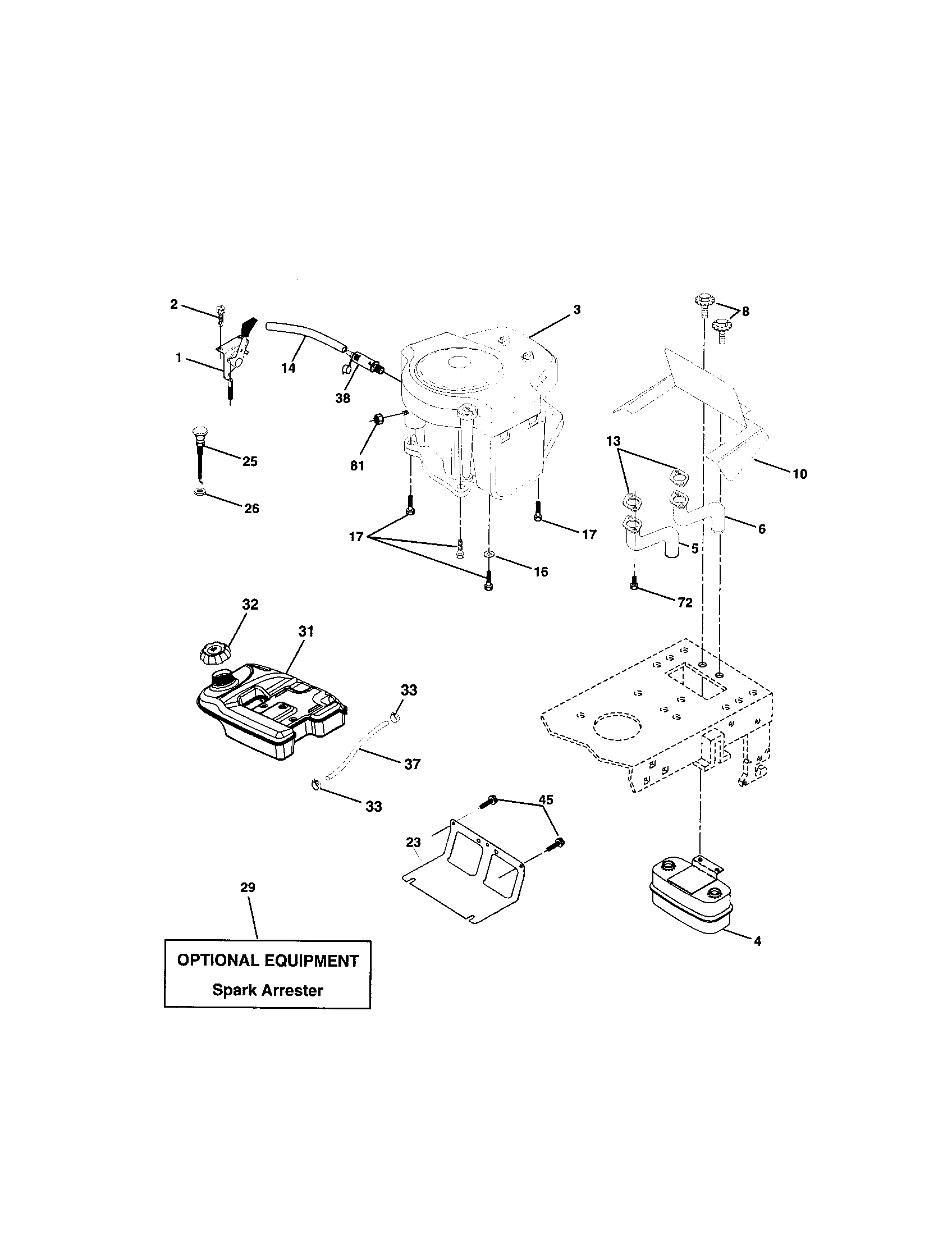 Craftsman 917273450 engine diagram