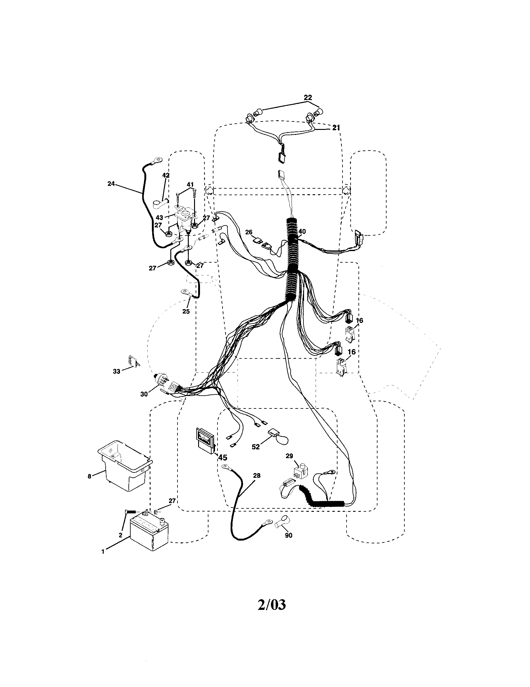 Poulan 917279370 electrical diagram