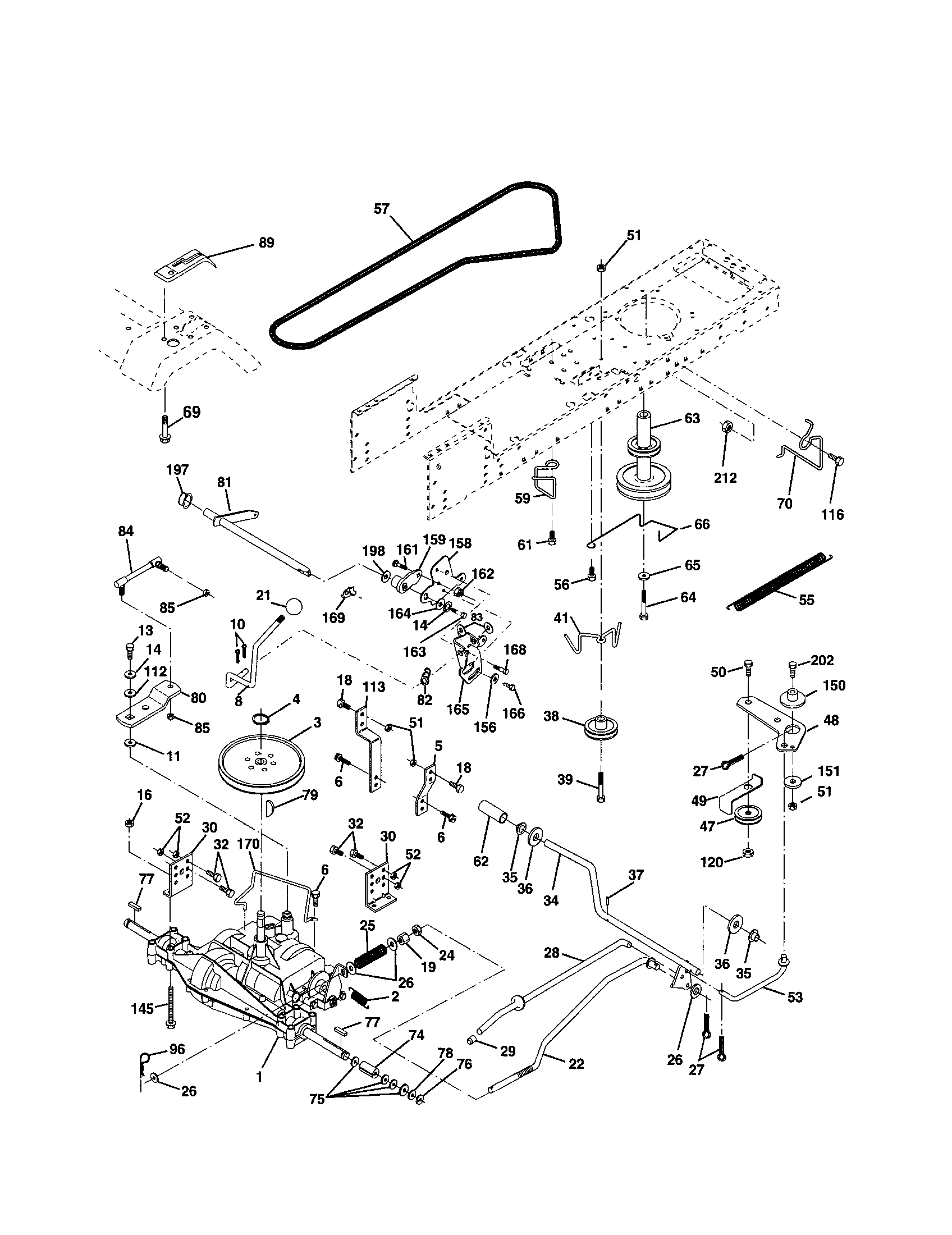 Poulan 917279370 drive diagram