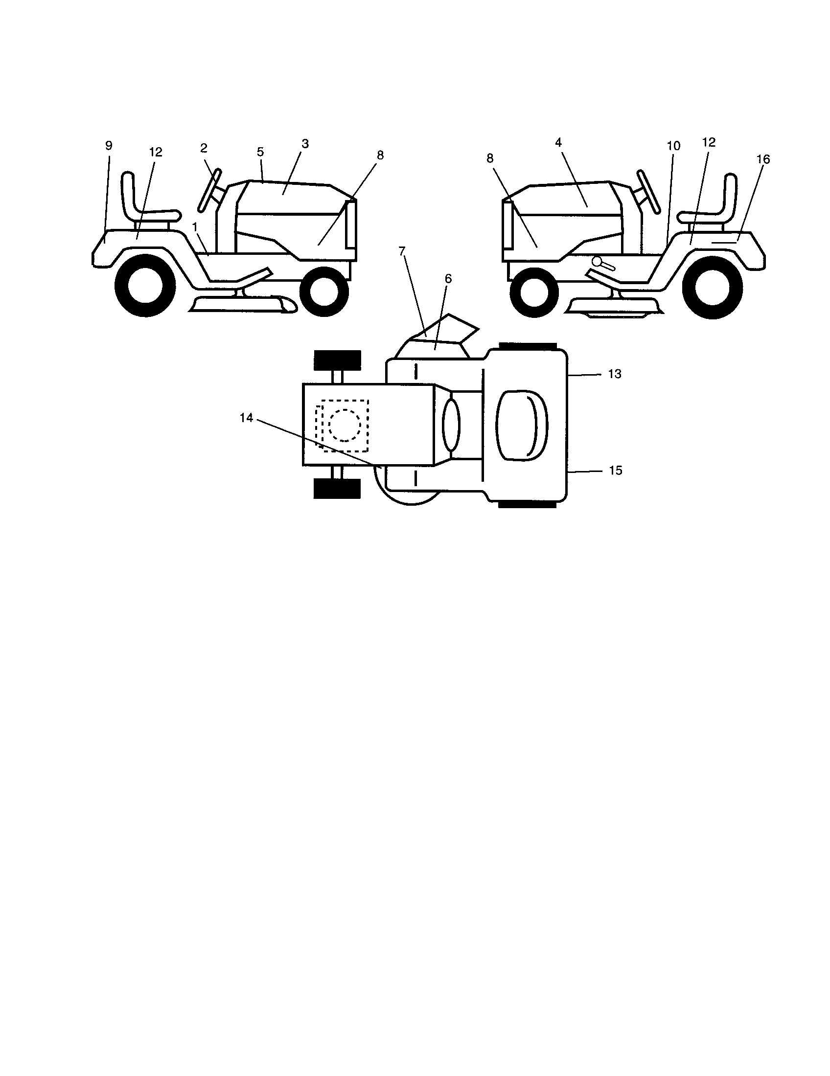 Poulan 917279370 decals diagram