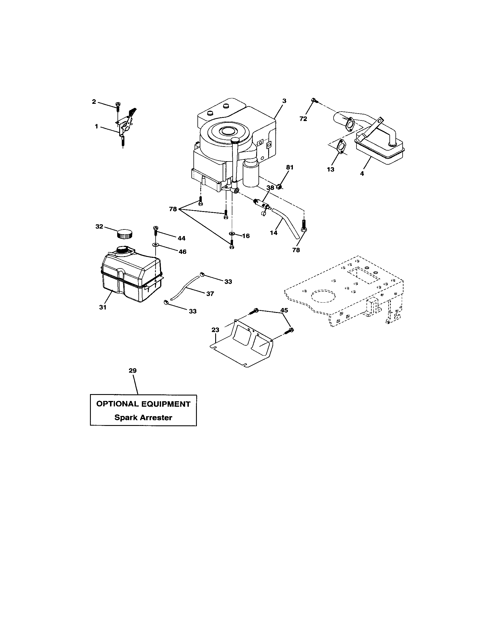 Poulan 917279370 engine diagram