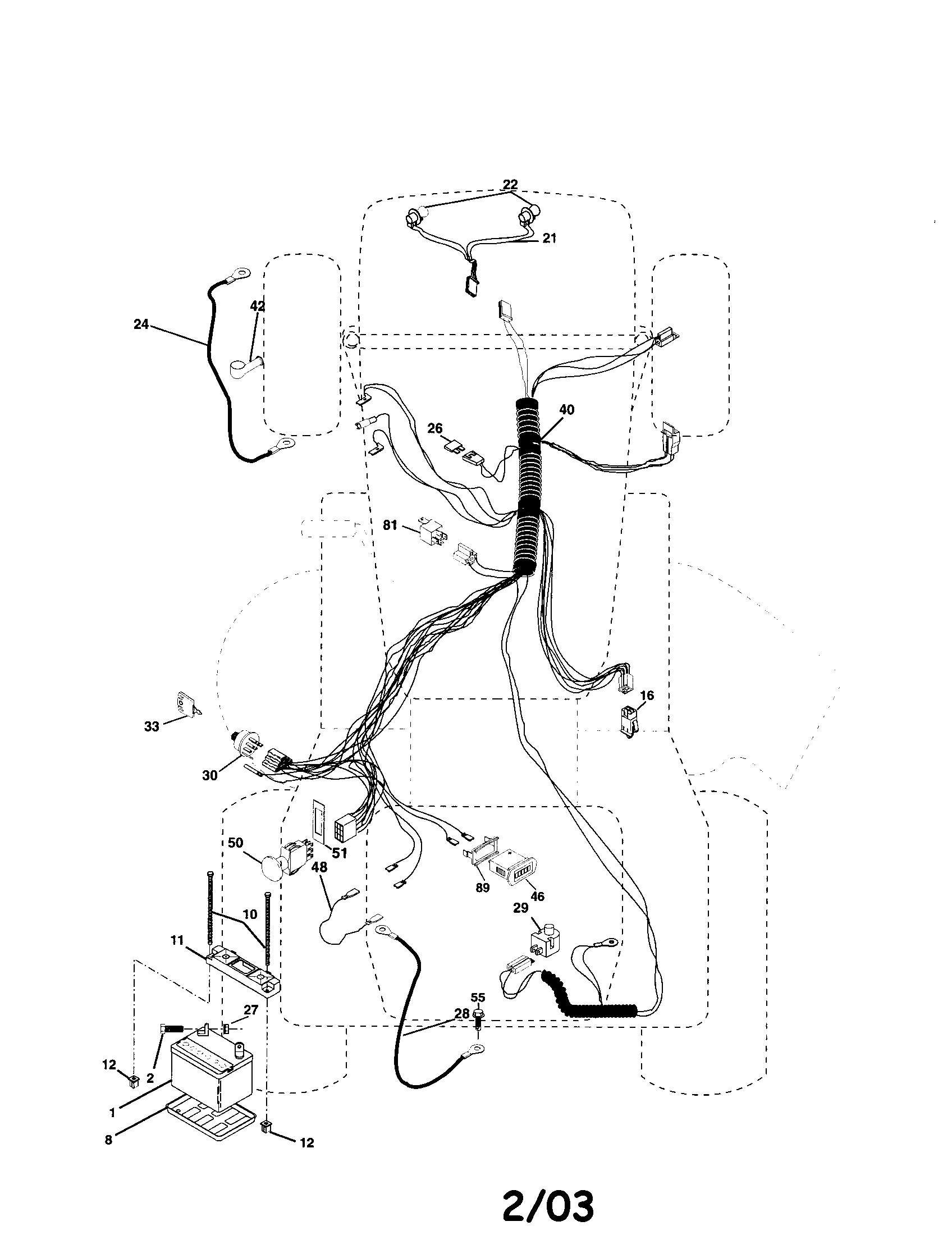 Husqvarna 917279001 electrical diagram