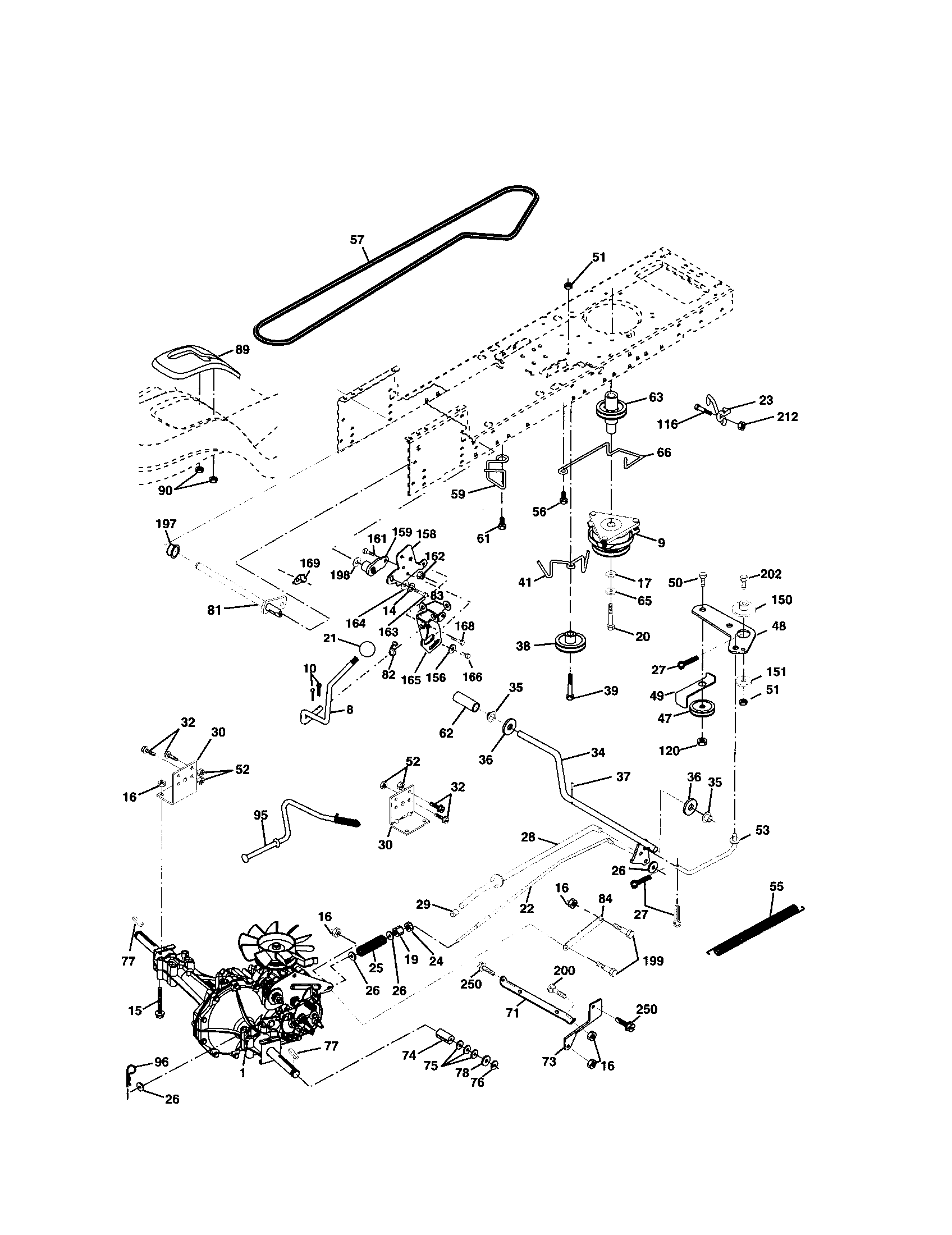 Husqvarna 917279001 drive diagram
