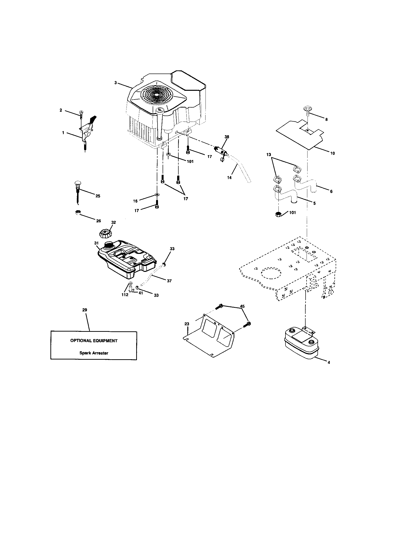 Husqvarna 917279001 engine diagram