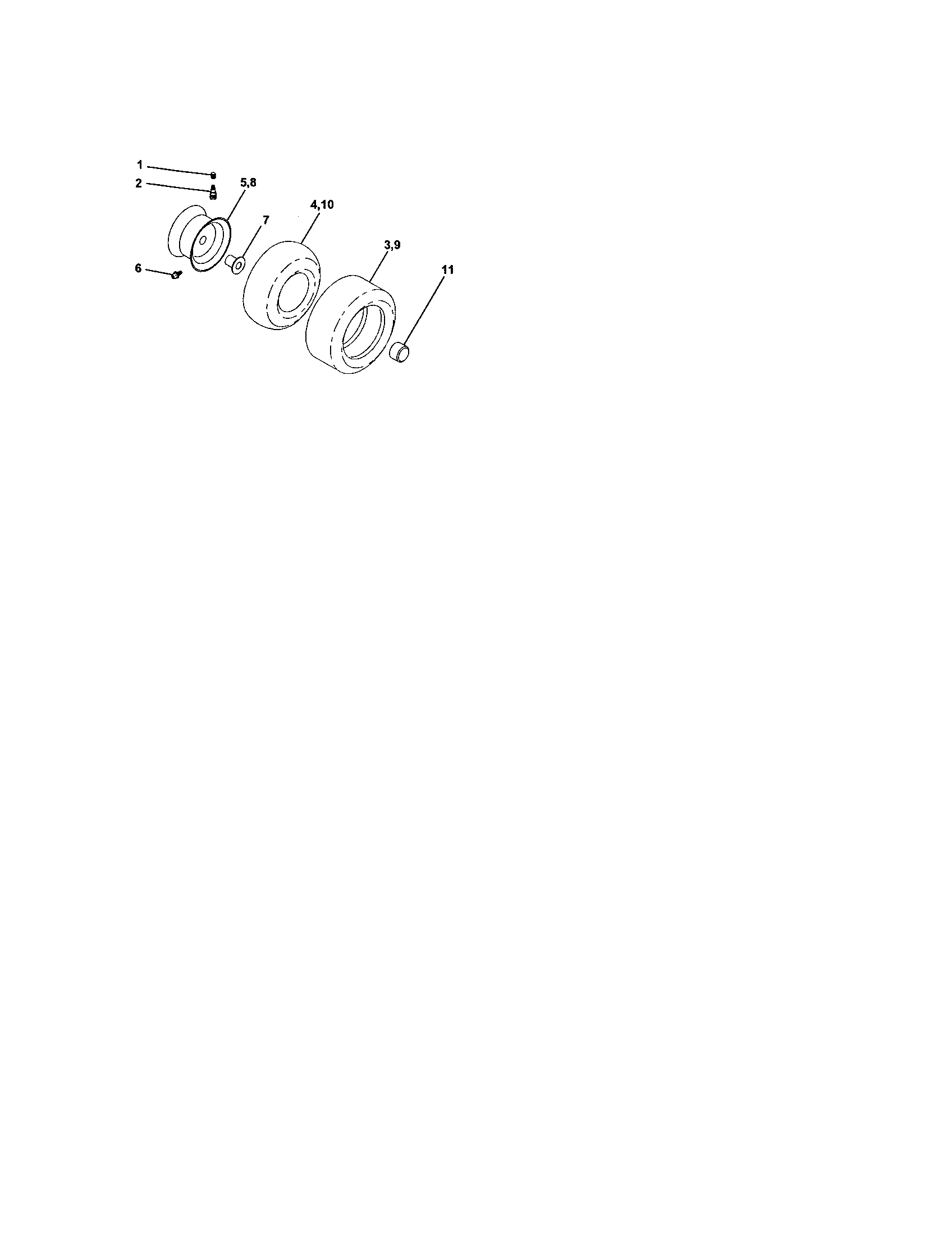 Craftsman 917273500 wheels and tires diagram