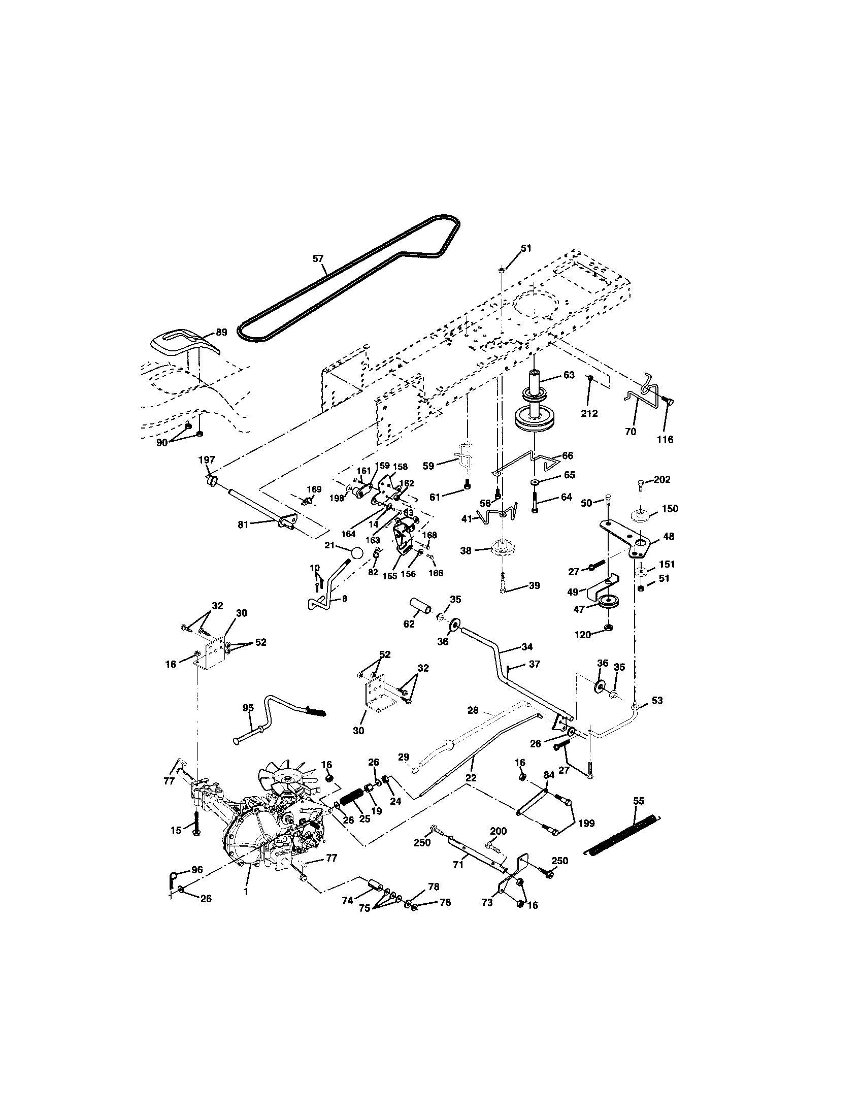 Craftsman 917273160 ground drive diagram