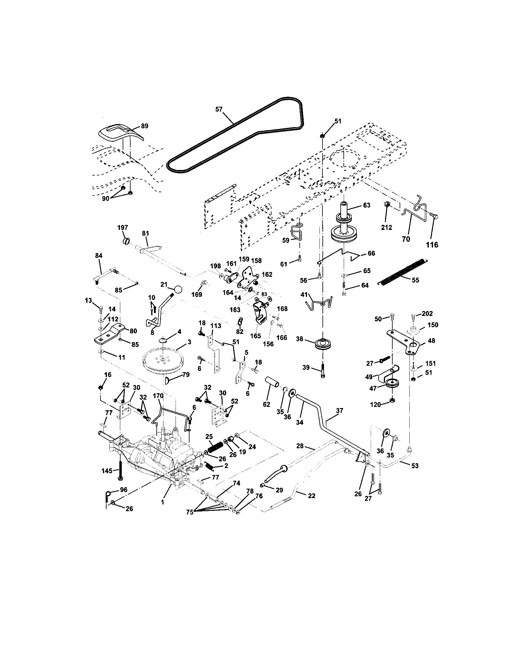 Craftsman 917272850 ground drive diagram