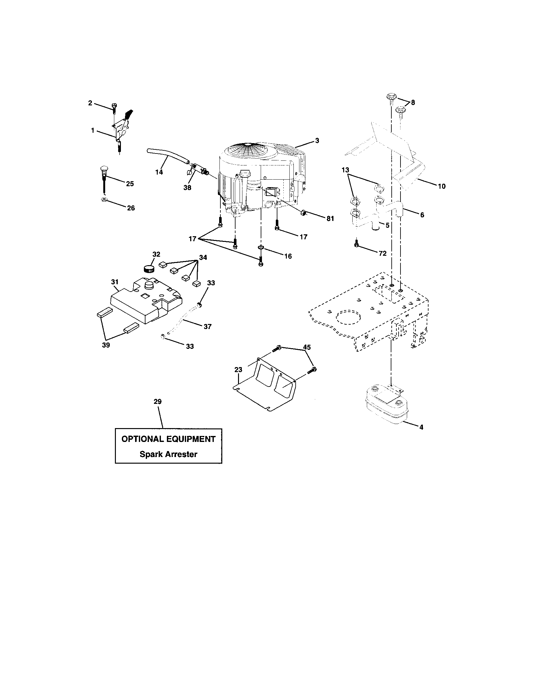 Craftsman 917272850 engine diagram